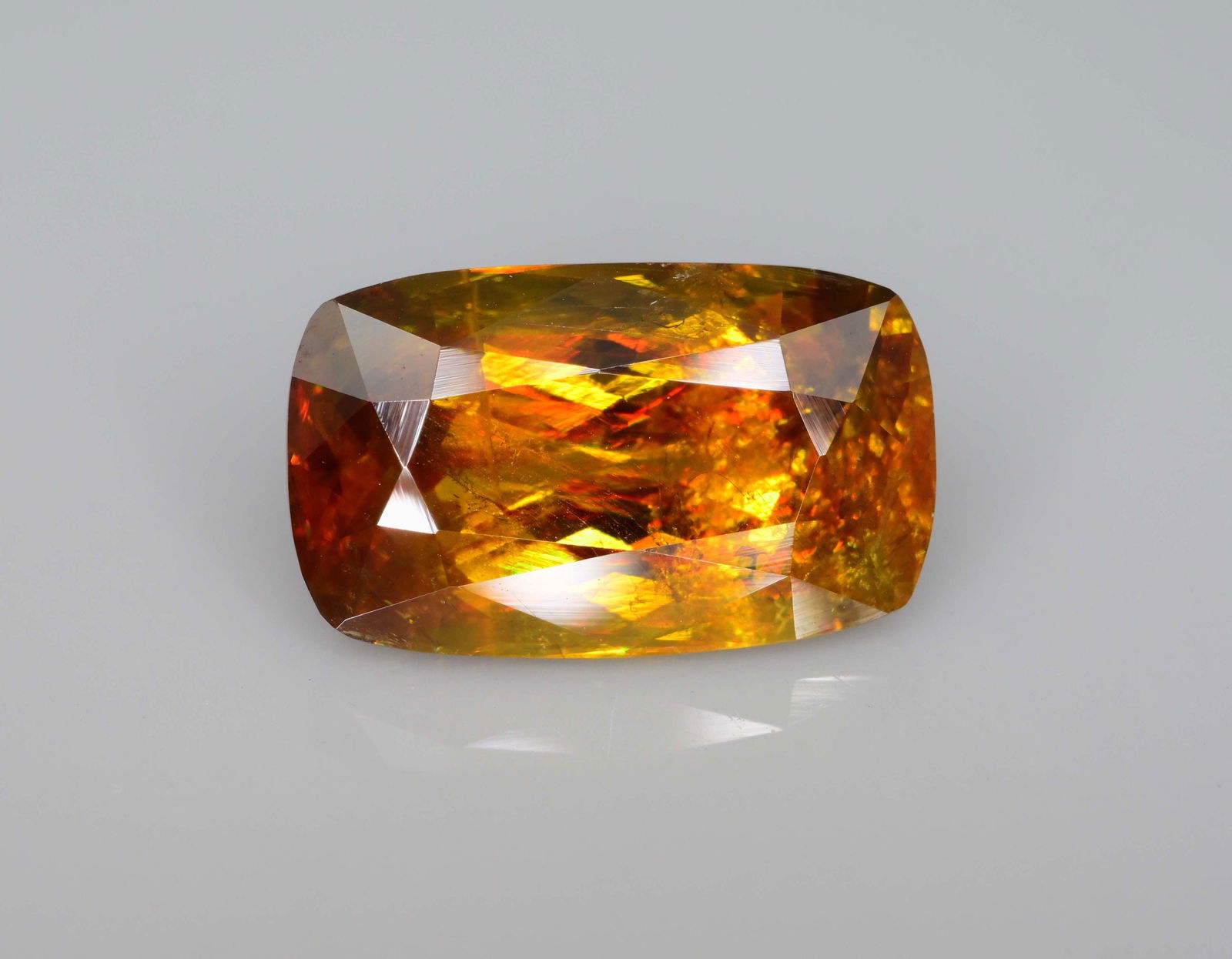 Yellow Sphene Gemstone: 4.20 Carat Long Cushion Cut Stone - 4