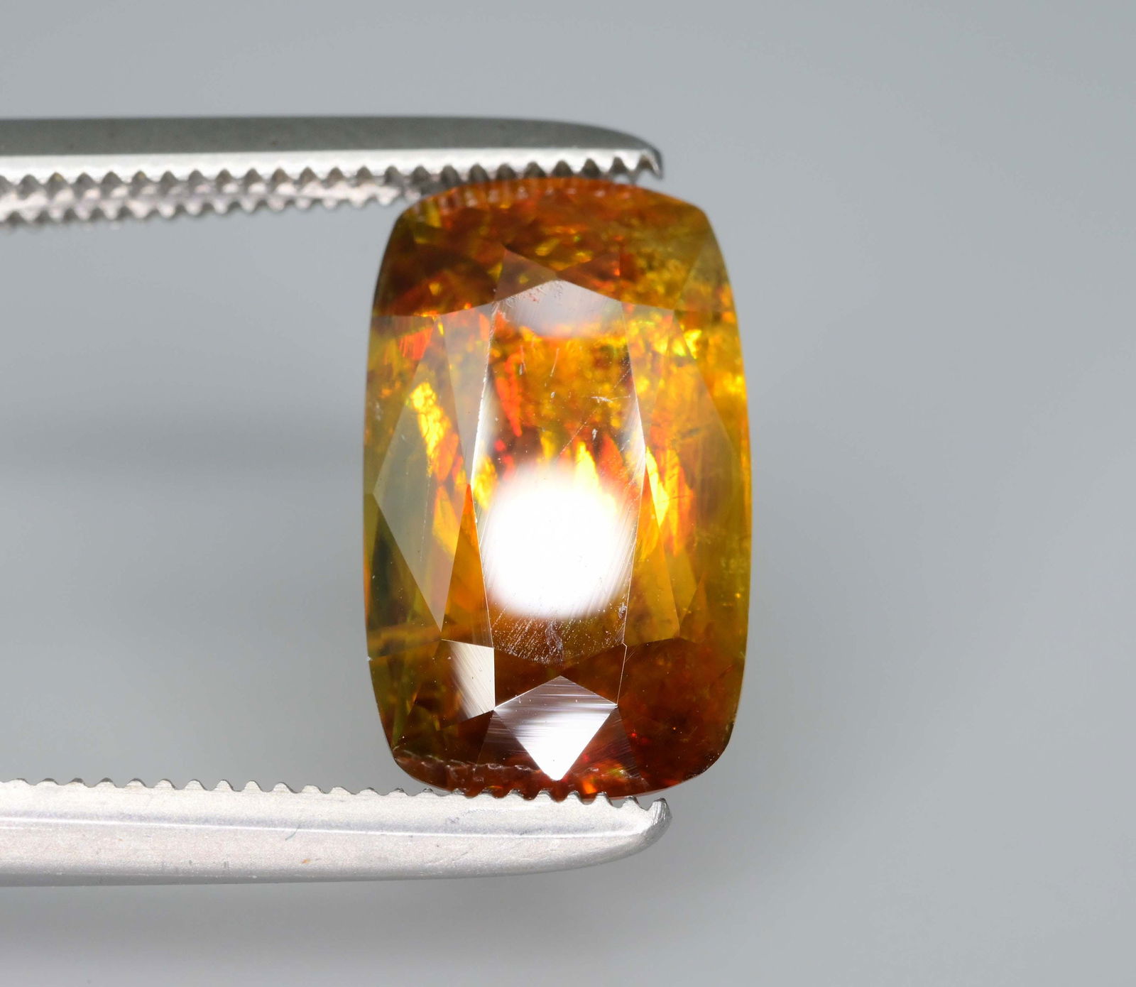 Yellow Sphene Gemstone: 4.20 Carat Long Cushion Cut Stone - 6