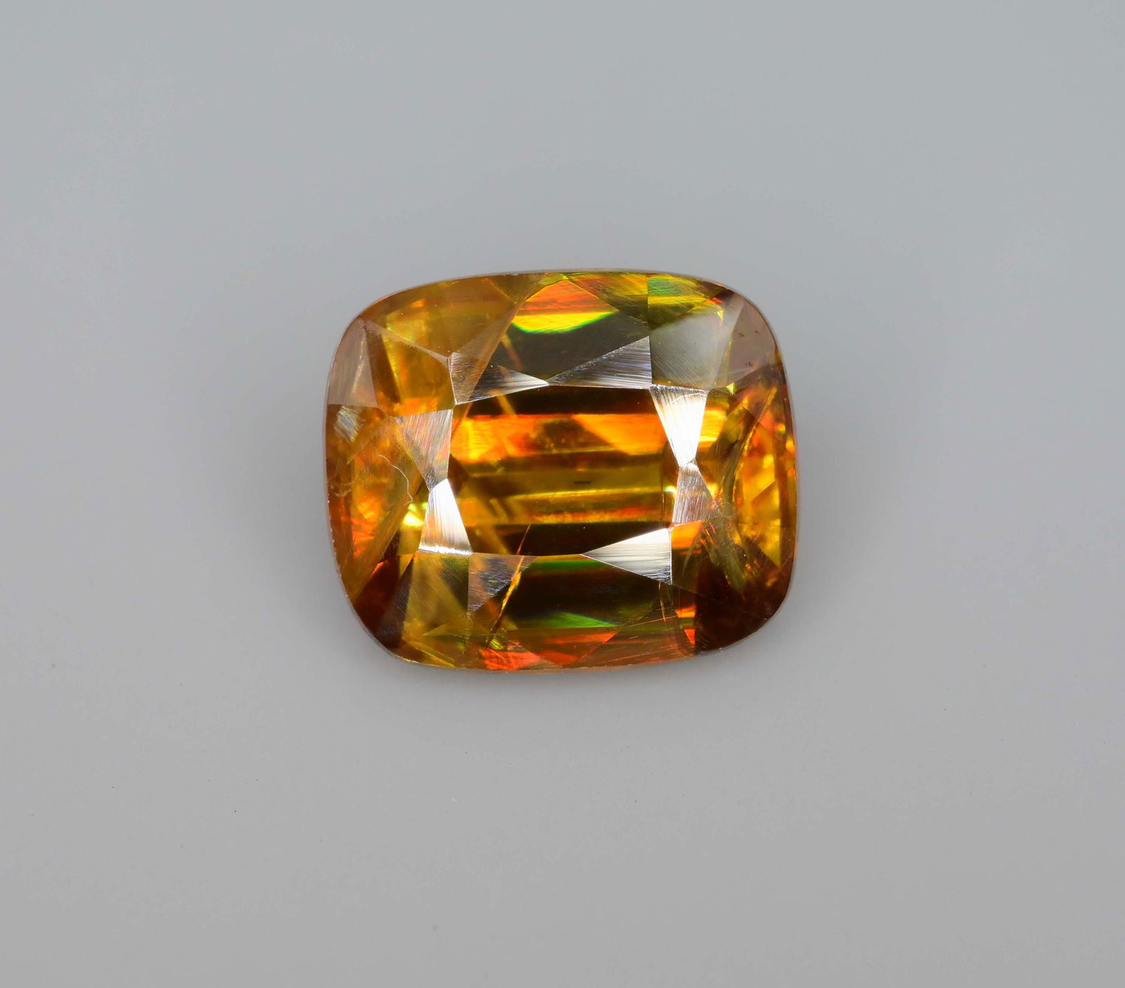 Yellow Sphene Gemstone: 2.47 Carat Cushion Cut Titanite, June Birthstone - 2