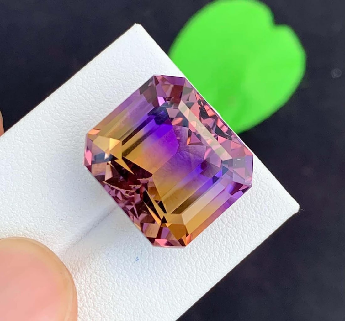 Emerald Cut Ametrine Gemstone: Royal Purple & Golden, February Birthstone - 2