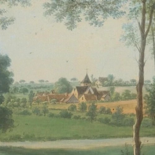 Camille Pierre MORET (1803-1871) - Painting Couple with Dogs Antique - 4