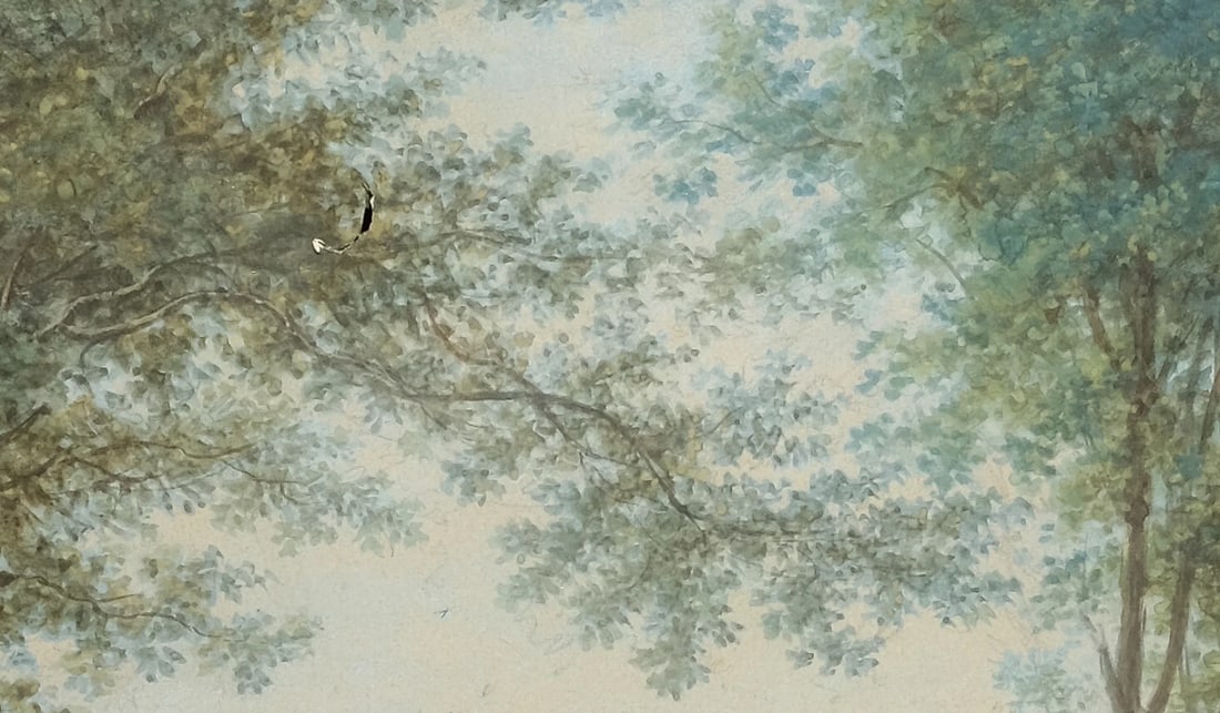 Camille Pierre MORET (1803-1871) - Painting Couple with Dogs Antique - 5