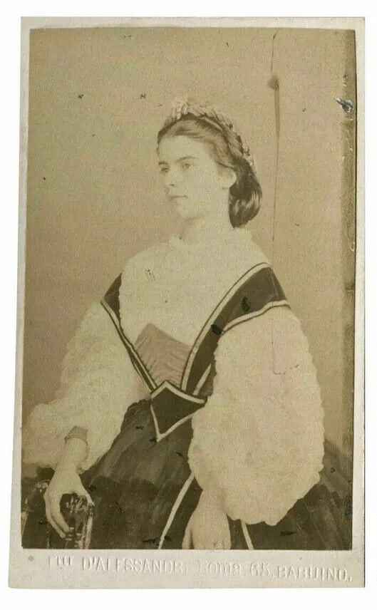CDV Photo – Marie Sophie of Bavaria – Sister of Sisi, Queen of Two Sicilies - 2