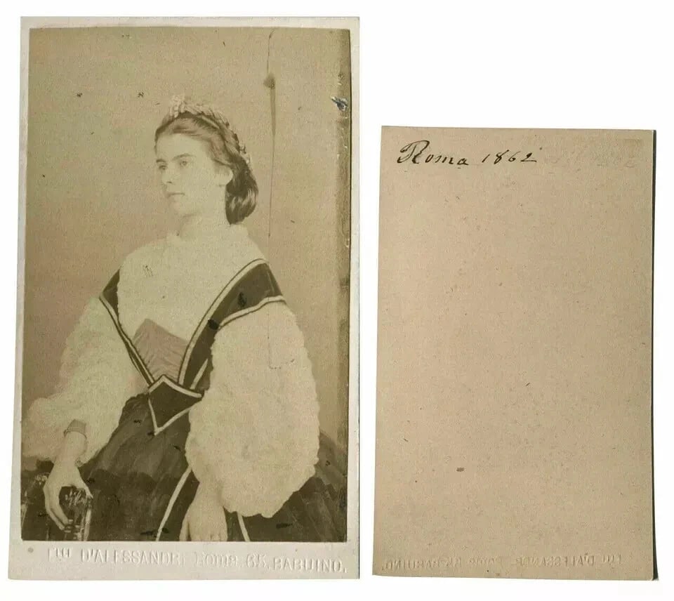 CDV Photo – Marie Sophie of Bavaria – Sister of Sisi, Queen of Two Sicilies - 7