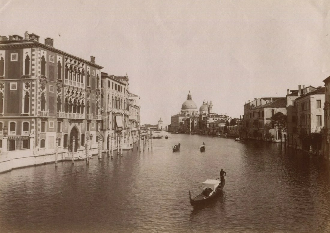 Vintage Photographs Landscape Canal, Venice, Italy c. 1900 - 2