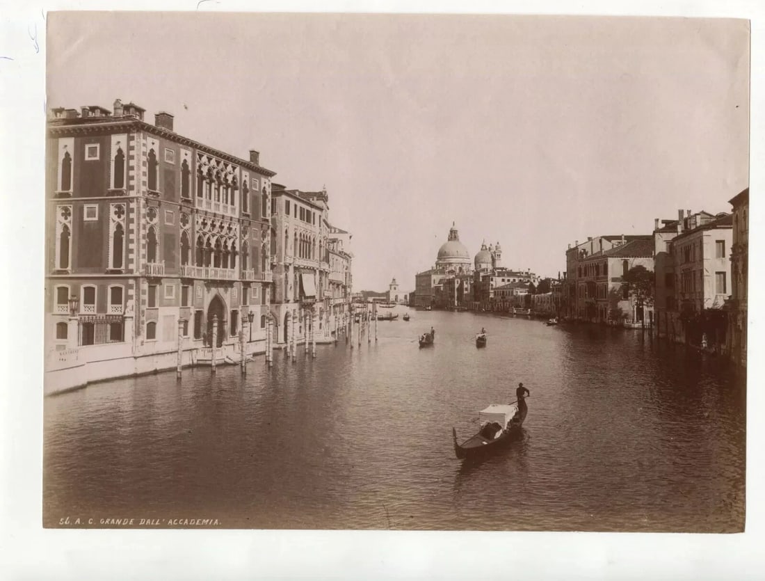 Vintage Photographs Landscape Canal, Venice, Italy c. 1900 - 6