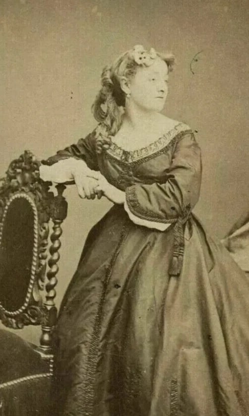 Antique CDV Photo – Marguerite Bellanger Erwin Frères – French Opera Star 1865 - 3