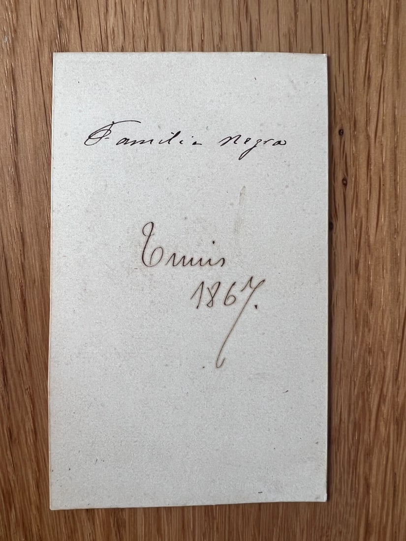 CDV Photo – African Family Portrait – Tunis, Orientalist Photography c.1867 - 8