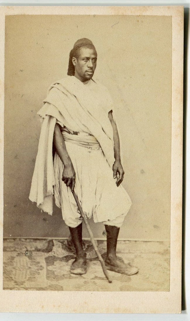 CDV Photo – Orientalist Man Portrait – Alary & Geiser, Tunis c.1870 - 2