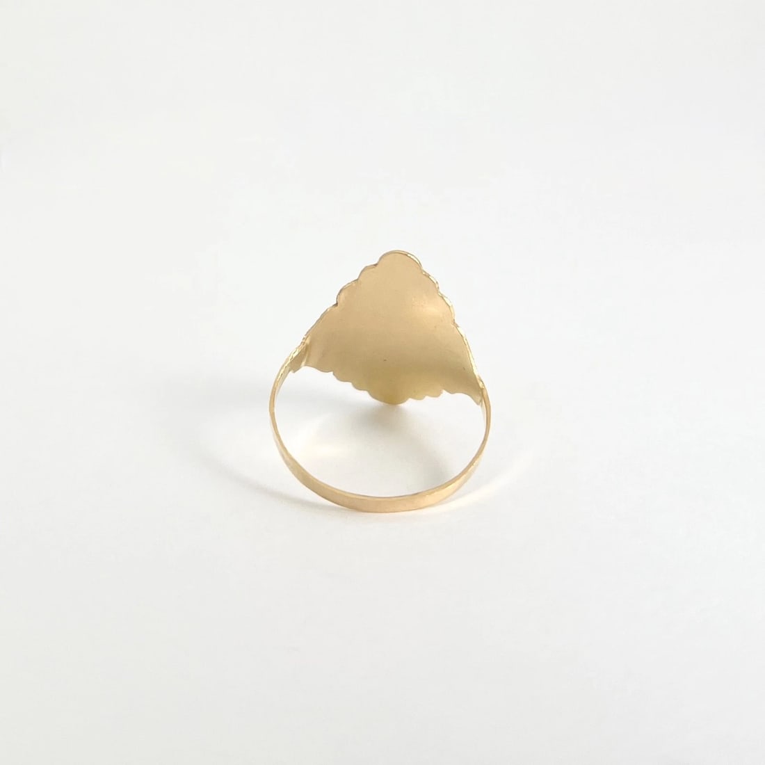 Vintage Filigree Textured Statement Ring 15K Yellow Gold, 2.10 Grams - 6