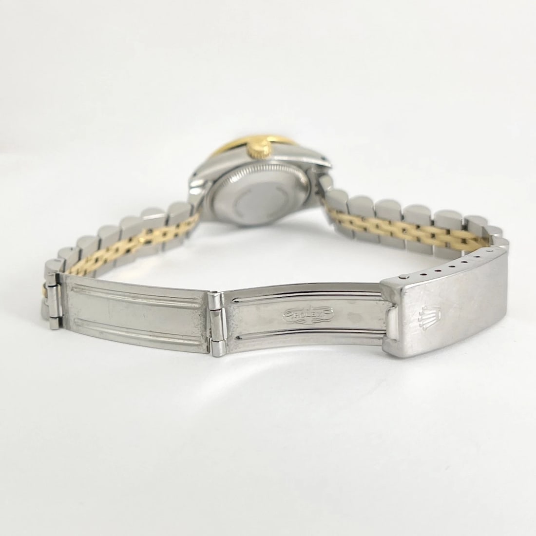 Vintage Rolex Oyster-Perpetual Date Diamond Two-Tone Stainless Steel Watch 25 mm - 7