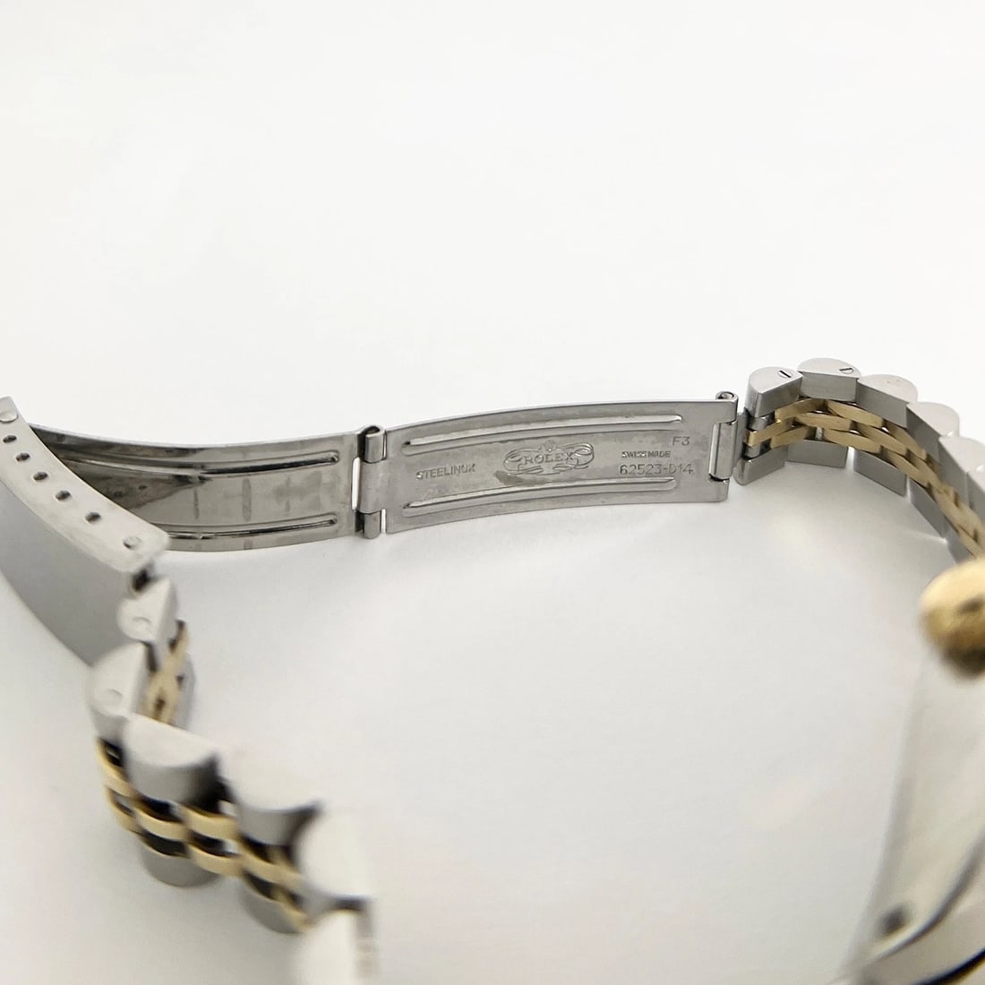 Vintage Rolex Oyster-Perpetual Date Diamond Two-Tone Stainless Steel Watch 25 mm - 8