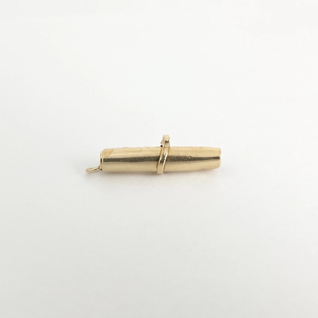 Vintage Diploma Graduation Charm Pendant 14K Yellow Gold, 2.47 Grams - 5