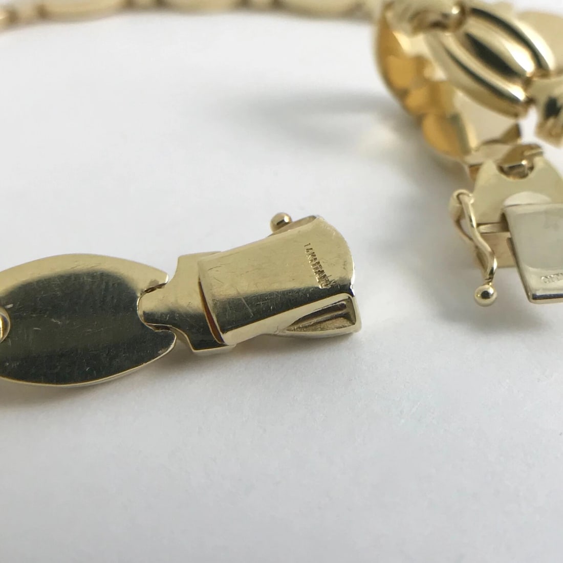 Vintage Italian Oval Chain Link Necklace 14K Yellow Gold, 16.5 Inches, 27.37 Gr - 11