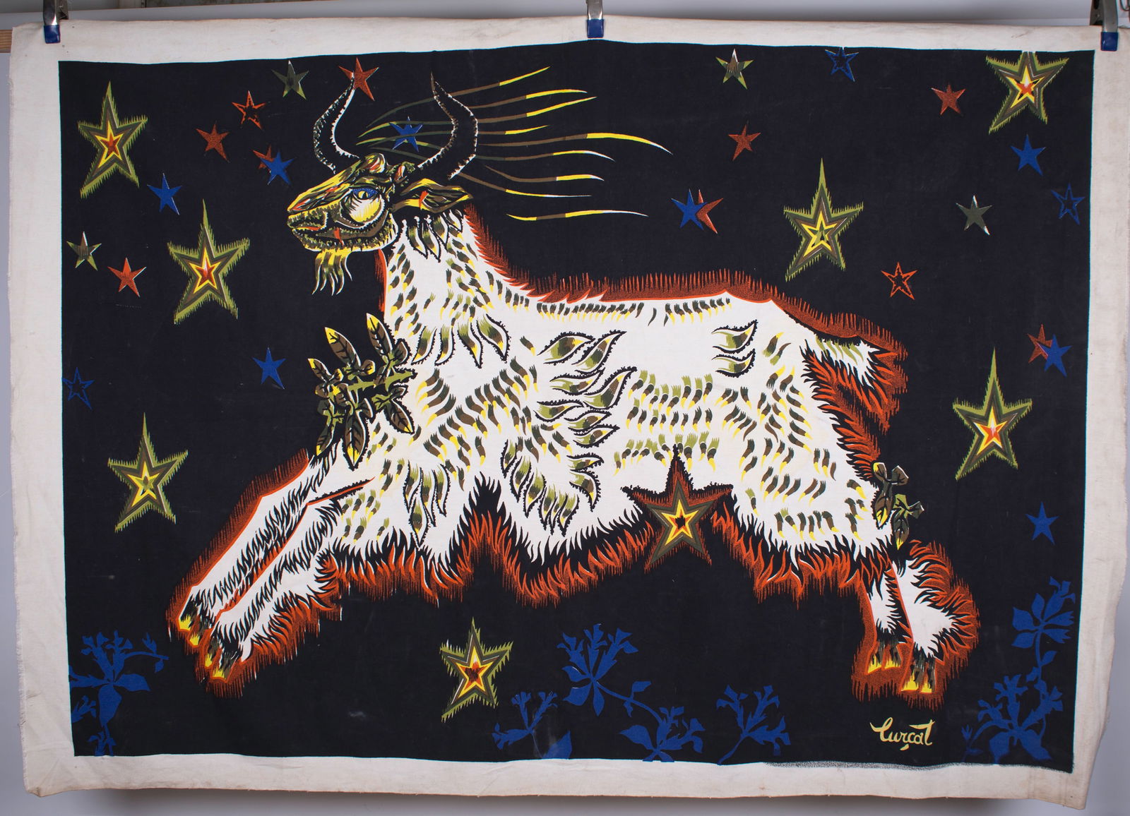FRENCH TAPESTRY JEAN LURCAT "les Etoiles " Edition Corot (1 of 5)