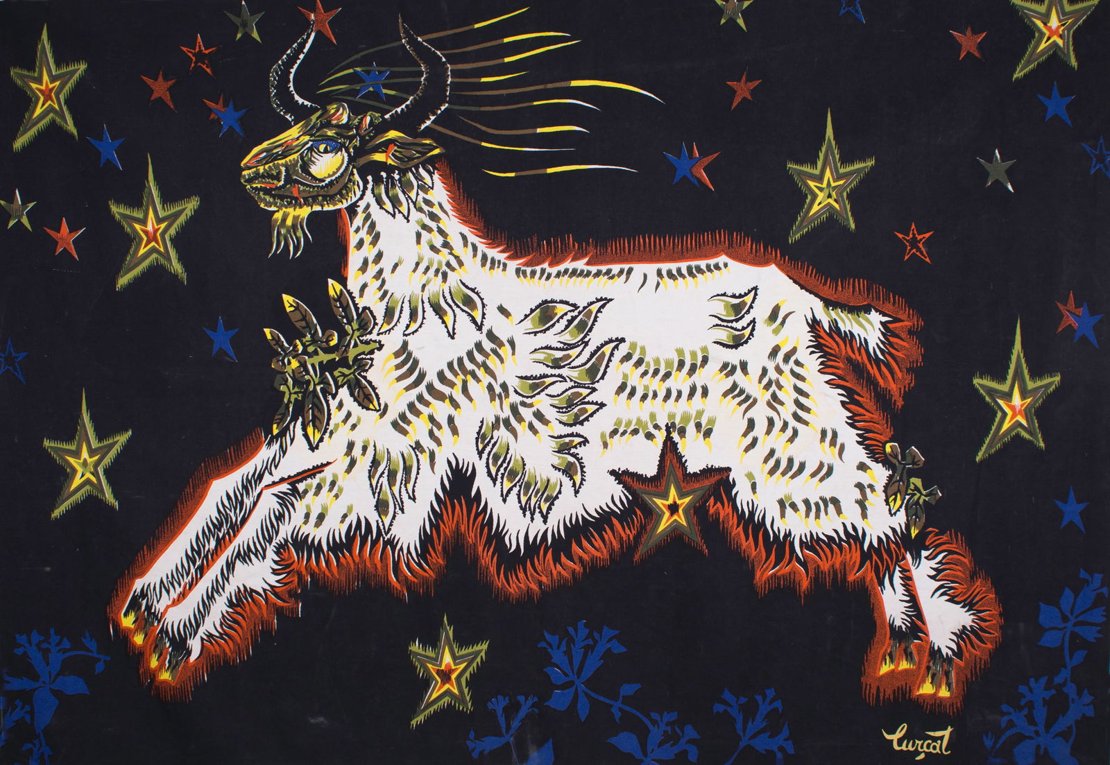 FRENCH TAPESTRY JEAN LURCAT "les Etoiles " Edition Corot - 2