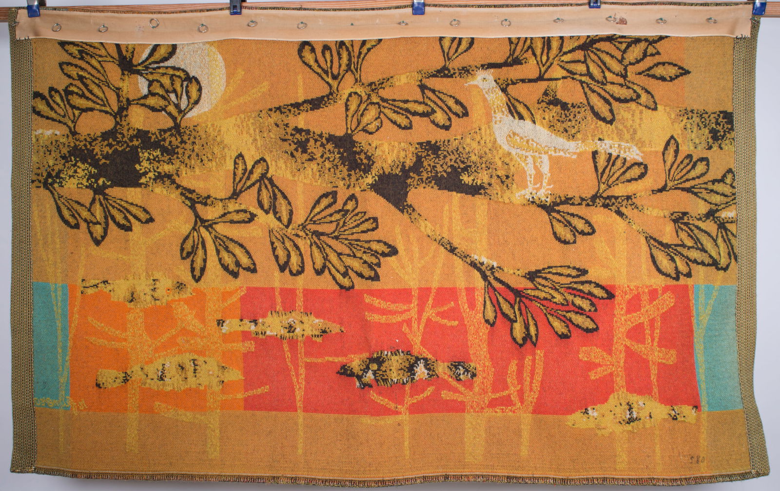 Fumeron tapestry mecanic Jacquard wool fabric Aubusson Robert - 3