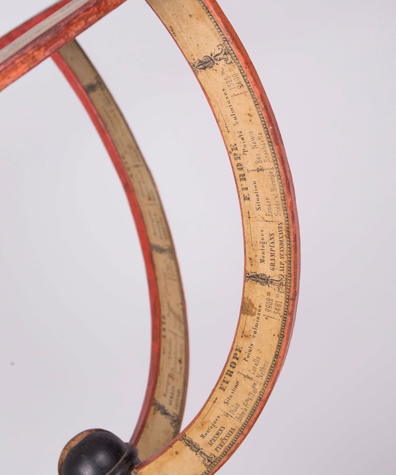 1850 LARGE 14" THURY & BELNET FRENCH ANTIQUE TERRESTRIAL GLOBE MAPPEMONDE - 8