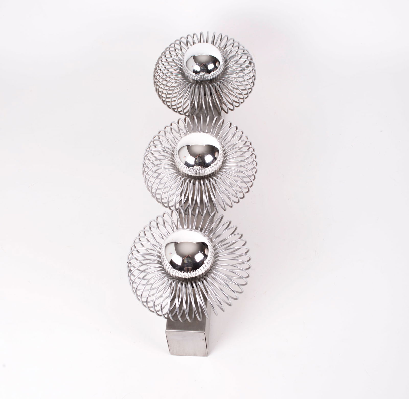 Philippe Rogier Oxar Table Lamp / sconces 3 lights 1970 mid century: Title: Philippe Rogier Oxar Table Lamp / sconces 3 lights 1970 mid century Description: While attributed to Andréa Lazzari he could not have designed this table lamp in the 70s being born in 1972