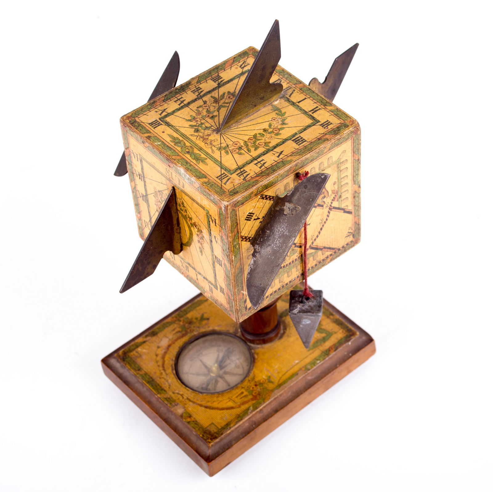 BERINGER CUBIC SUNDIAL polyhedral 18TH . - 4