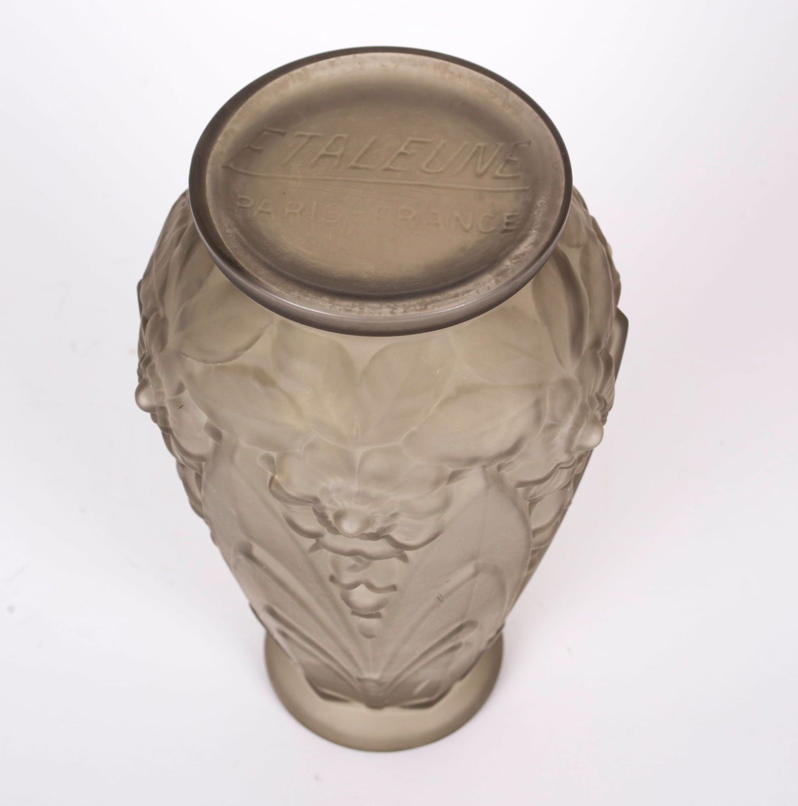 French art deco long Etaleune Vase - 2