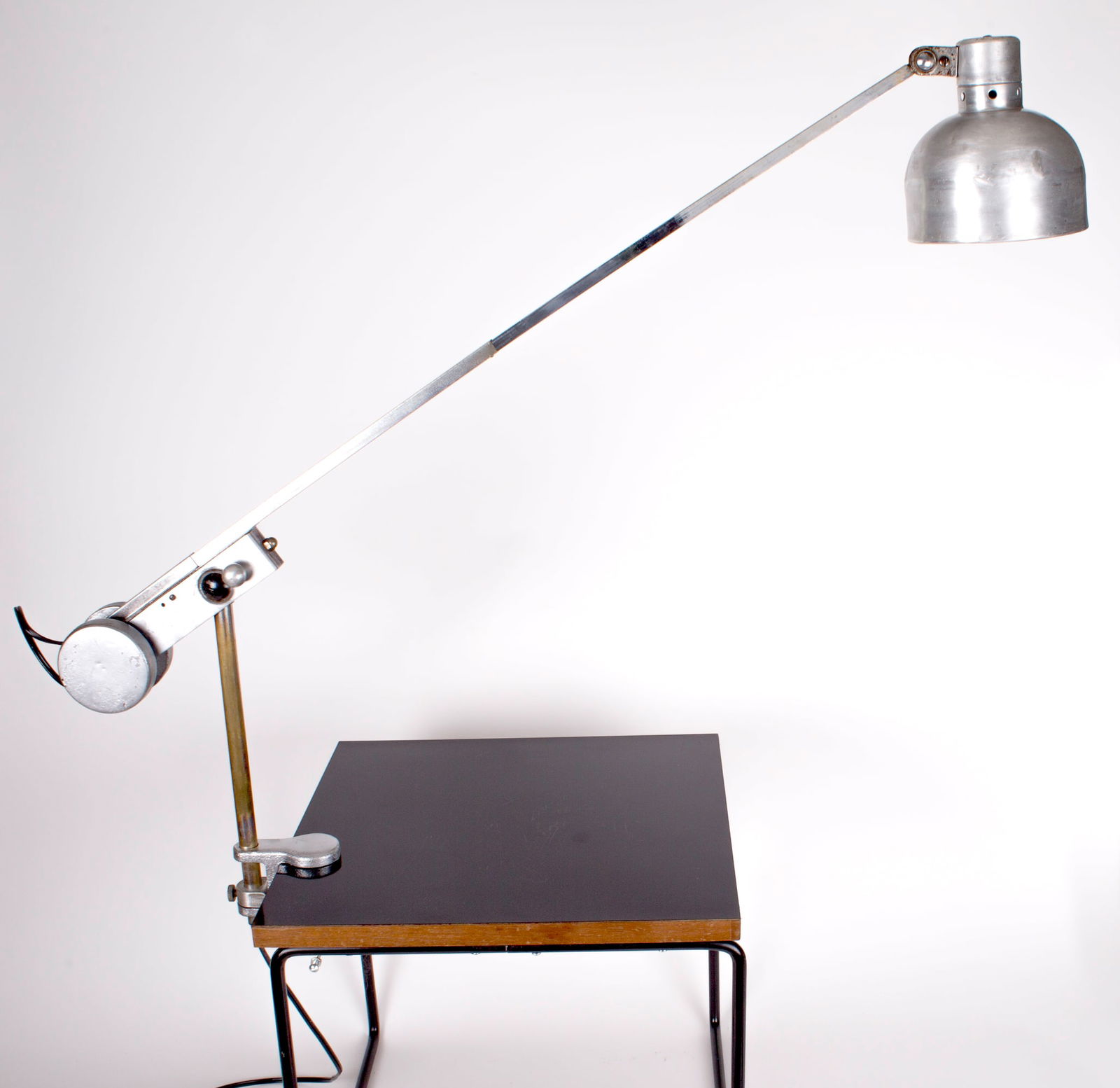 French modernist mid century industrial task lamp Ferdinand Solere - 2