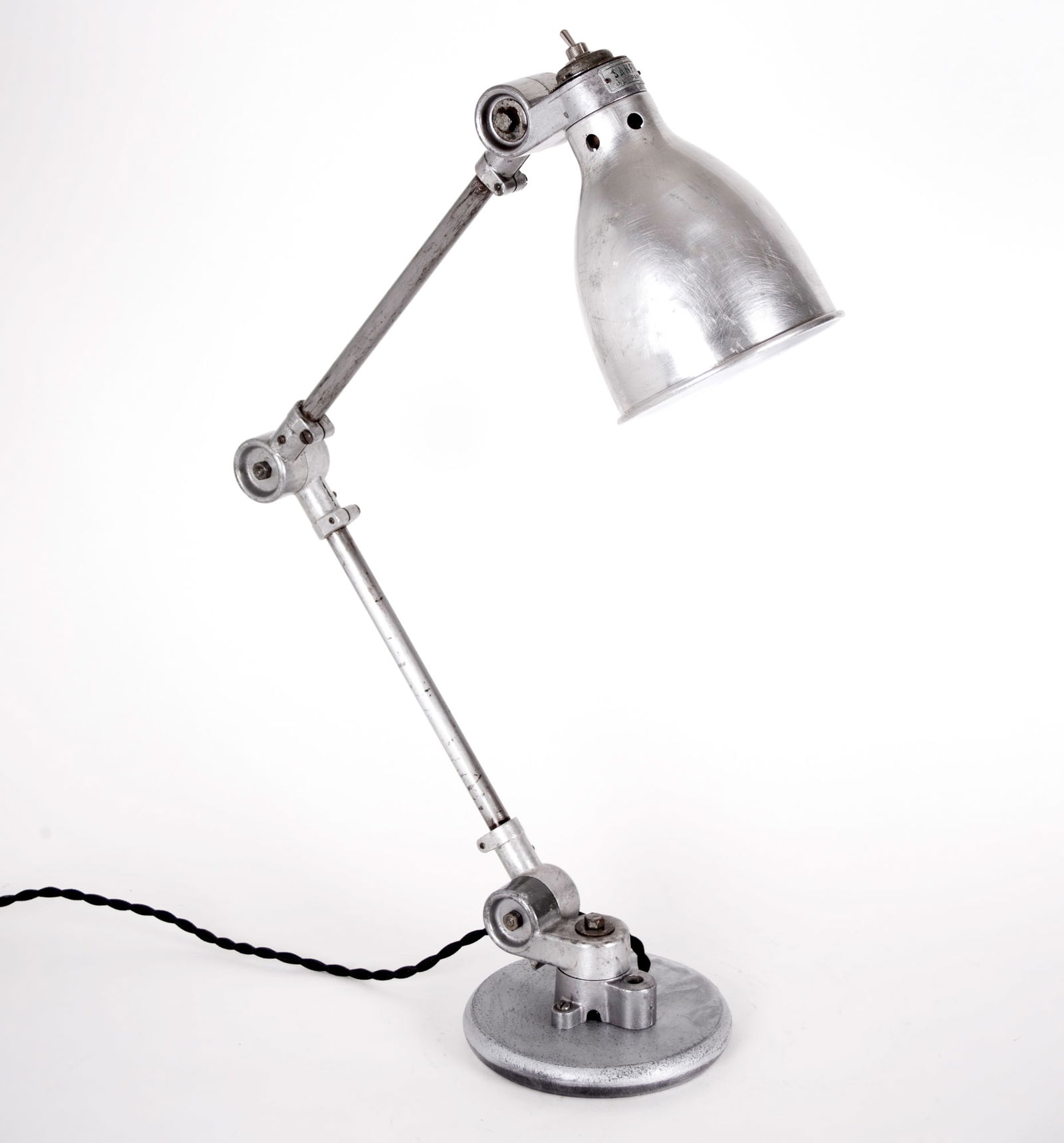 SANFIL FRENCH INDUSTRIAL MODERNIST TASK LAMP Original socket 1950 - 4