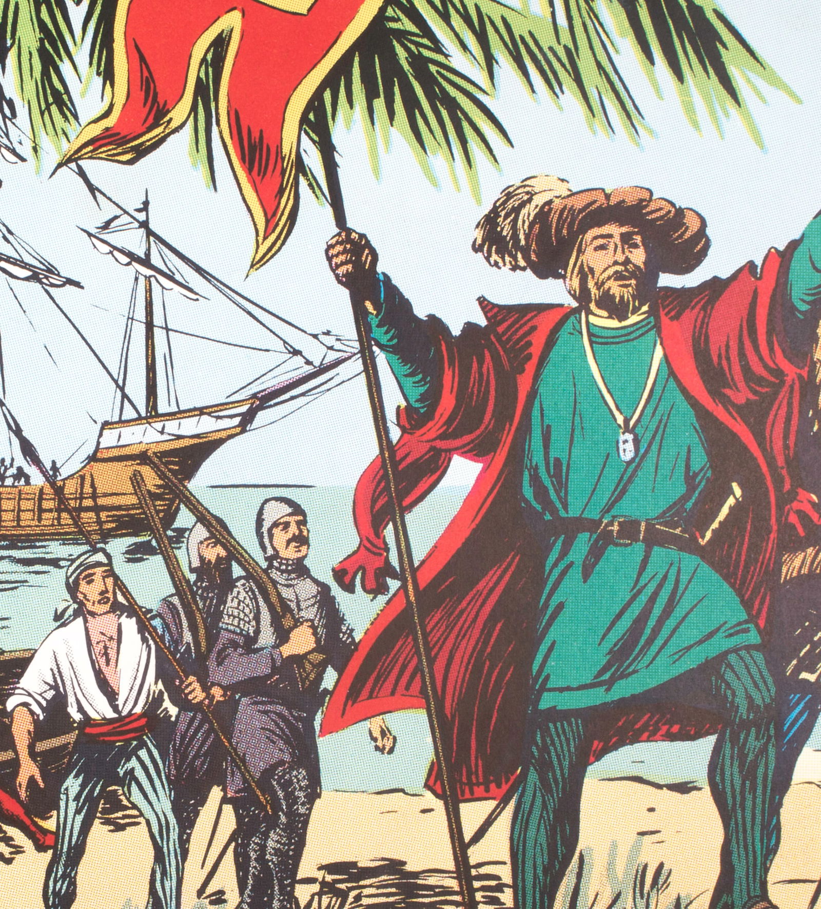 Vintage History french School Poster, Georges Lang 15 and 16 circa 1950 - 2