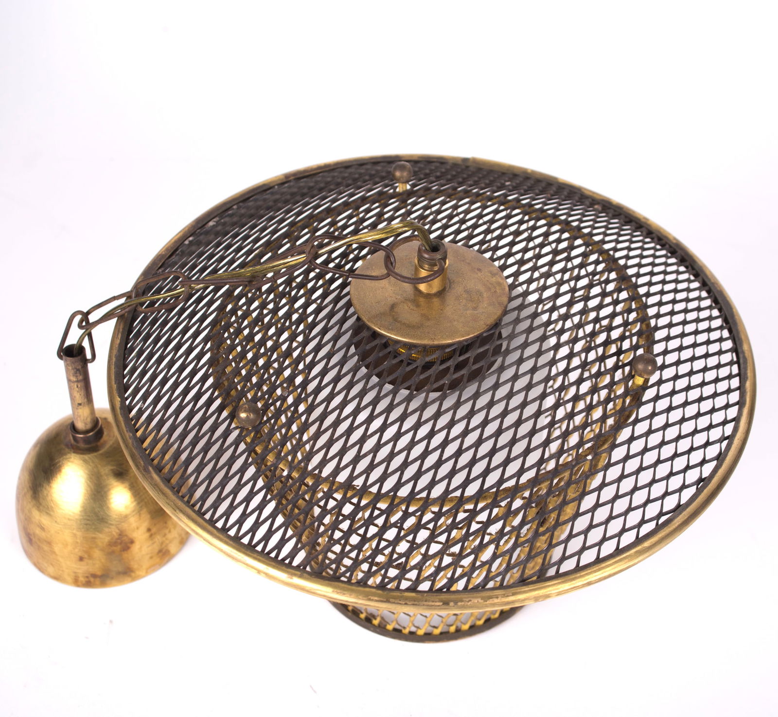 FRENCH modernist lantern pendant Mathieu Mategot - 4