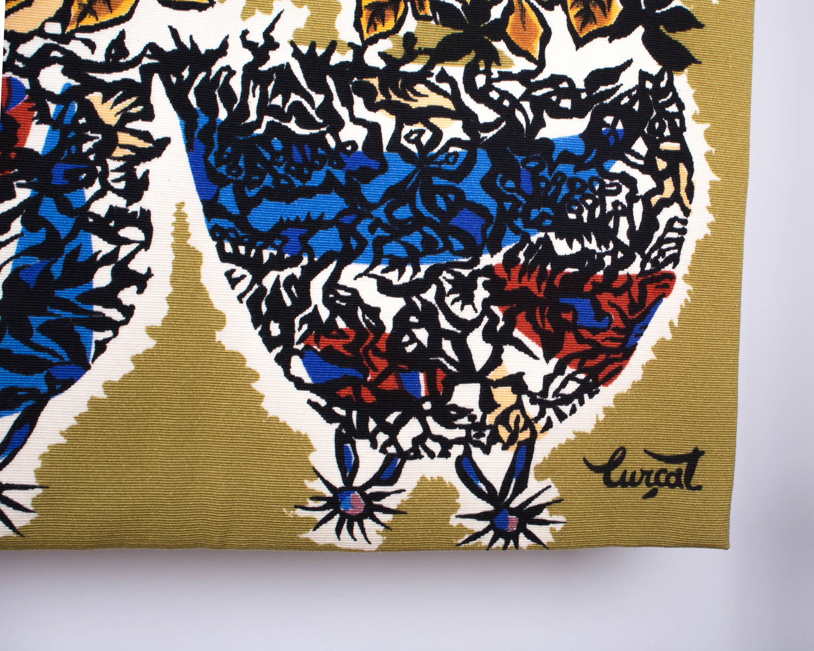 School of Fish -Aquarium Lurcat silkscreen tapestry Aubusson - 5