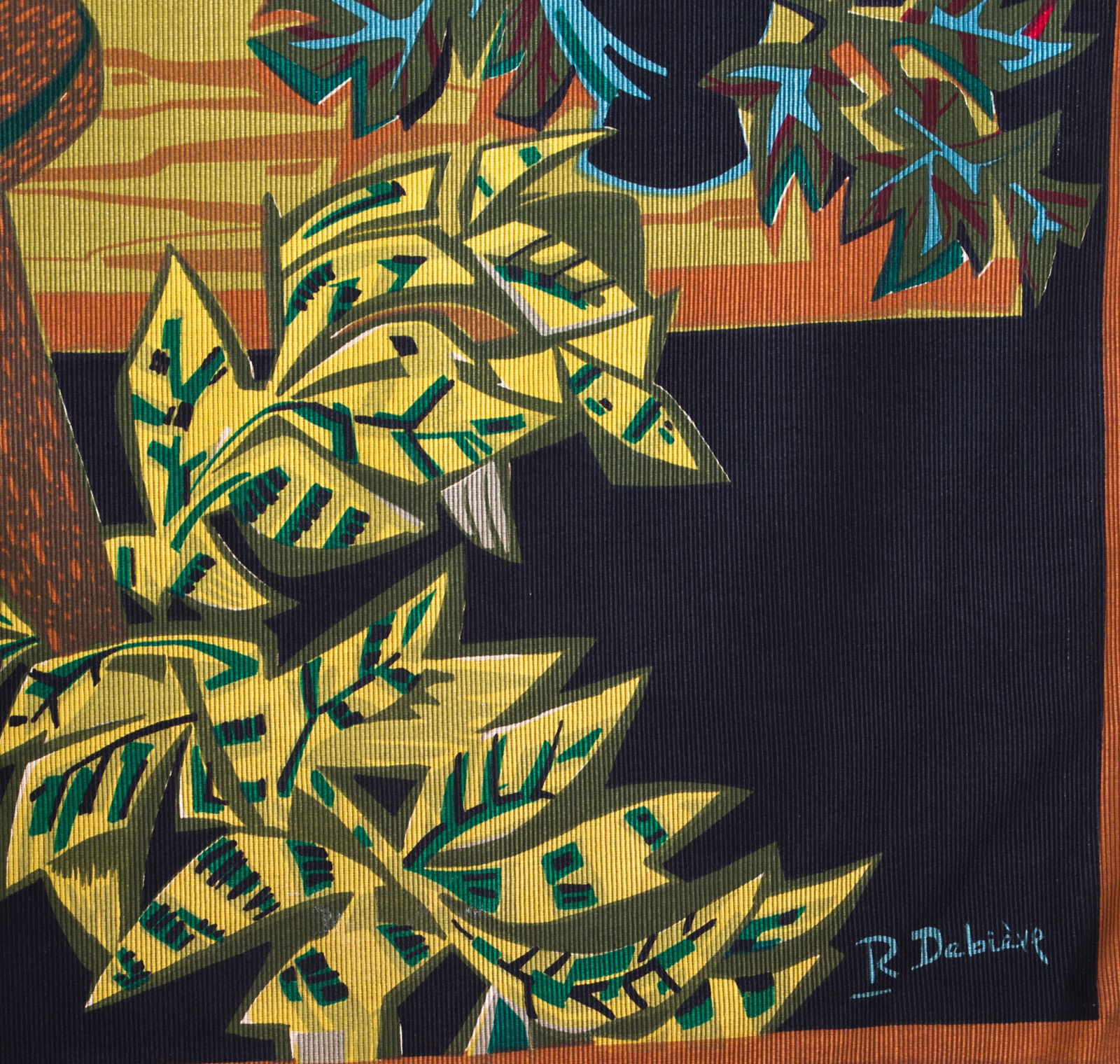 FRENCH TAPESTRY Debieve MODERNIST AUBUSSON Robert Four The potter - 4