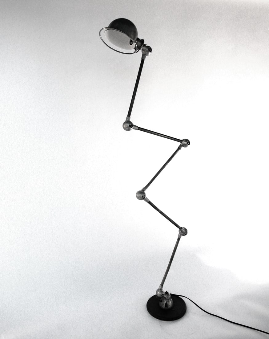 FRENCH INDUSTRIAL JIELDE MODERNIST LAMP DOMECQ FLOOR LAMP 5 Arms - 4