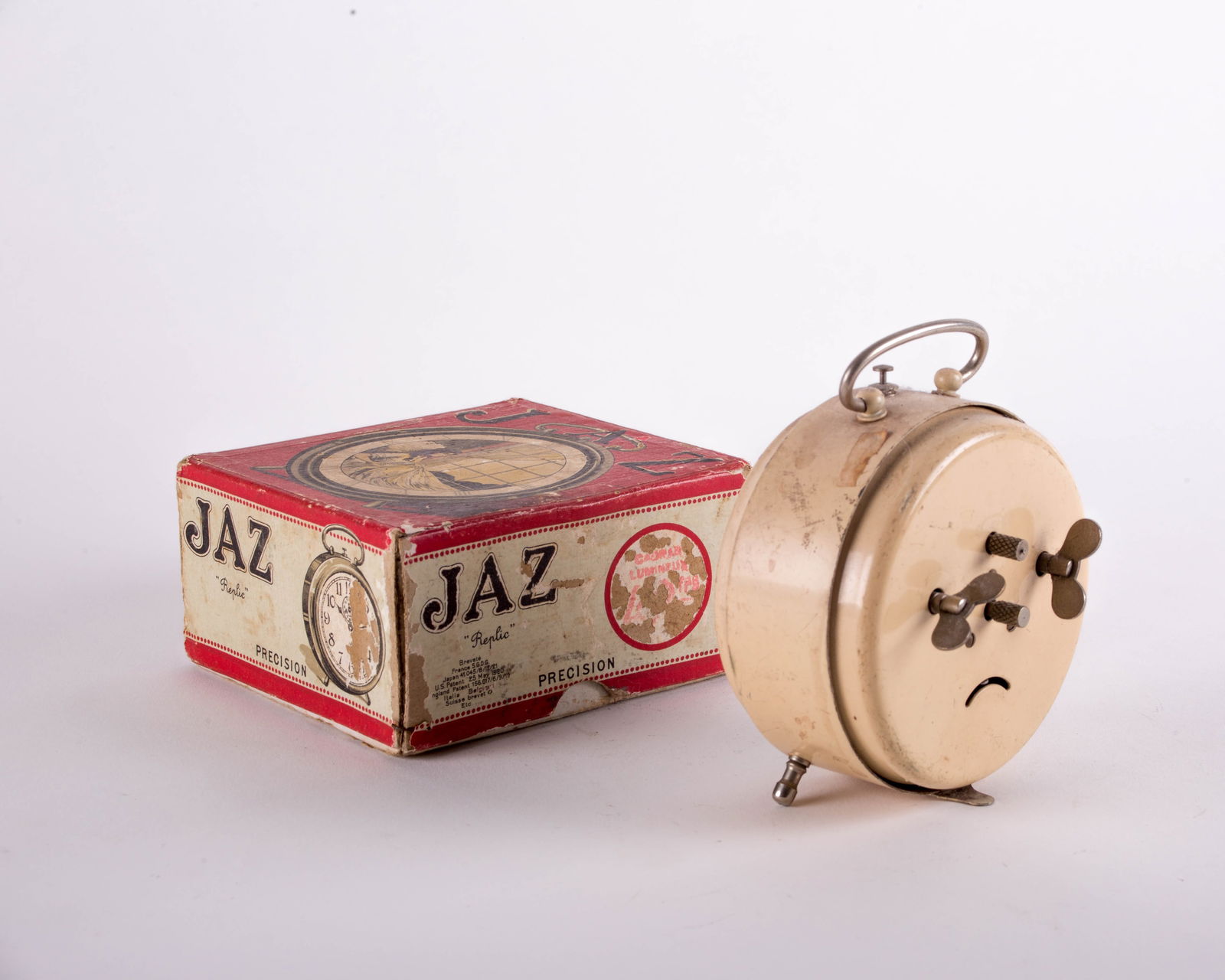 French Art Deco Art Deco alarm Clock JAZ with original box - 2