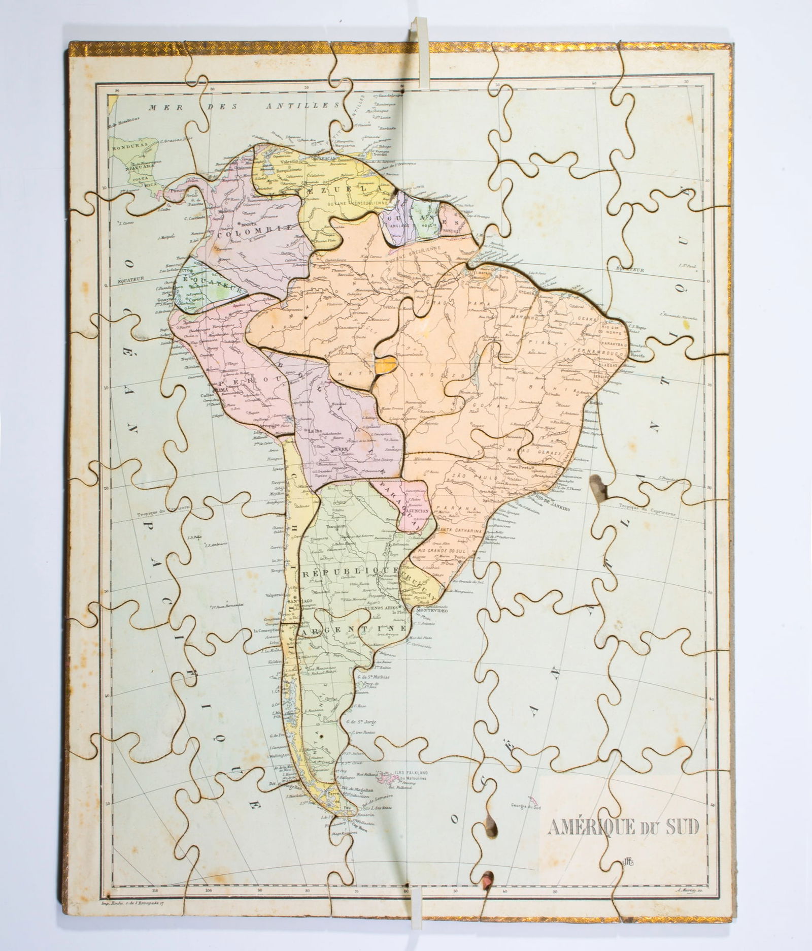 JJF Jouet et Jeux Francais Atlas puzzle set 1904 Paris - 6