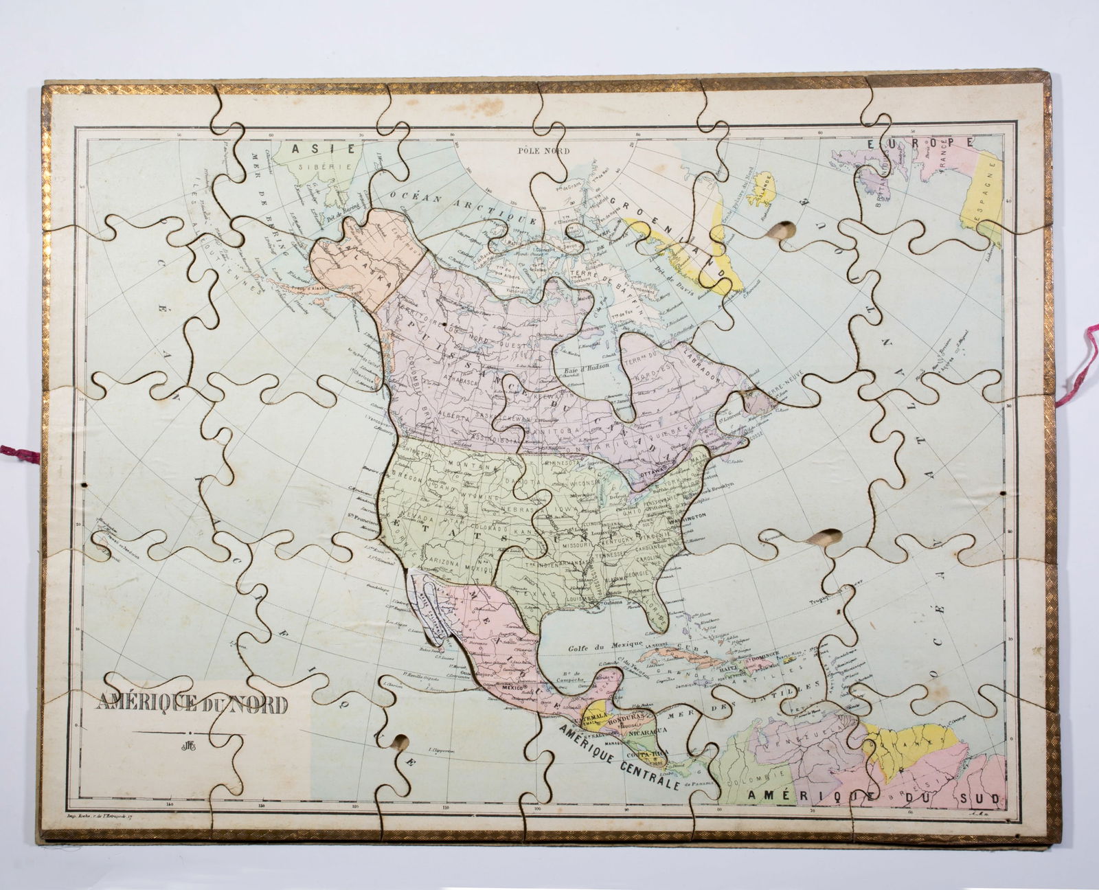 JJF Jouet et Jeux Francais Atlas puzzle set 1904 Paris - 7