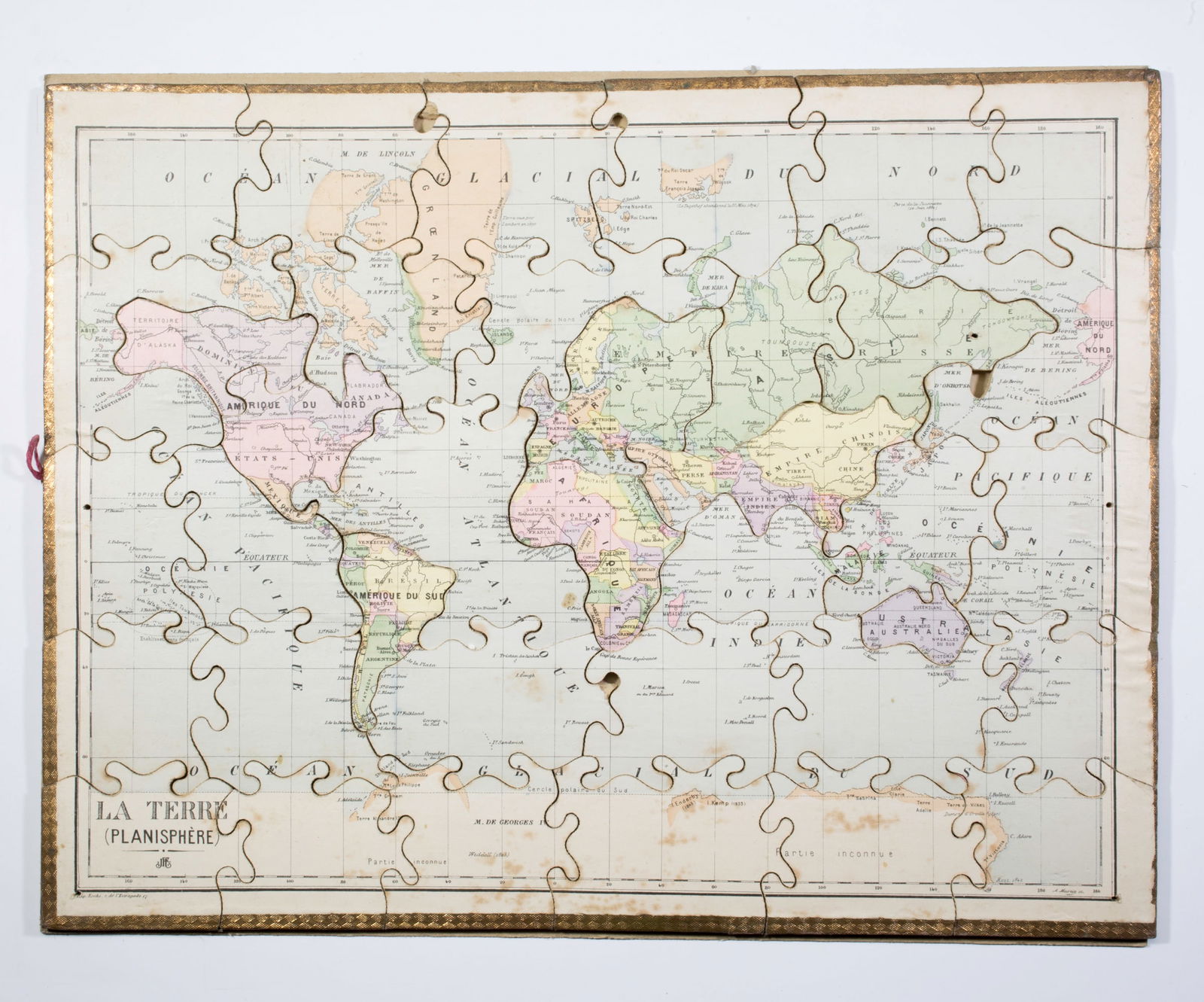 JJF Jouet et Jeux Francais Atlas puzzle set 1904 Paris - 8