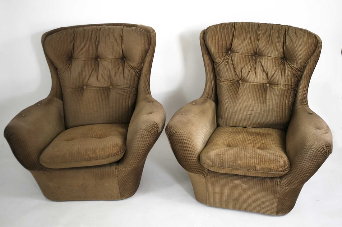FRENCH MIDCENTURY PAIR OF ARMCHAIRS STEINER KNOLL CASTEDIN - 6