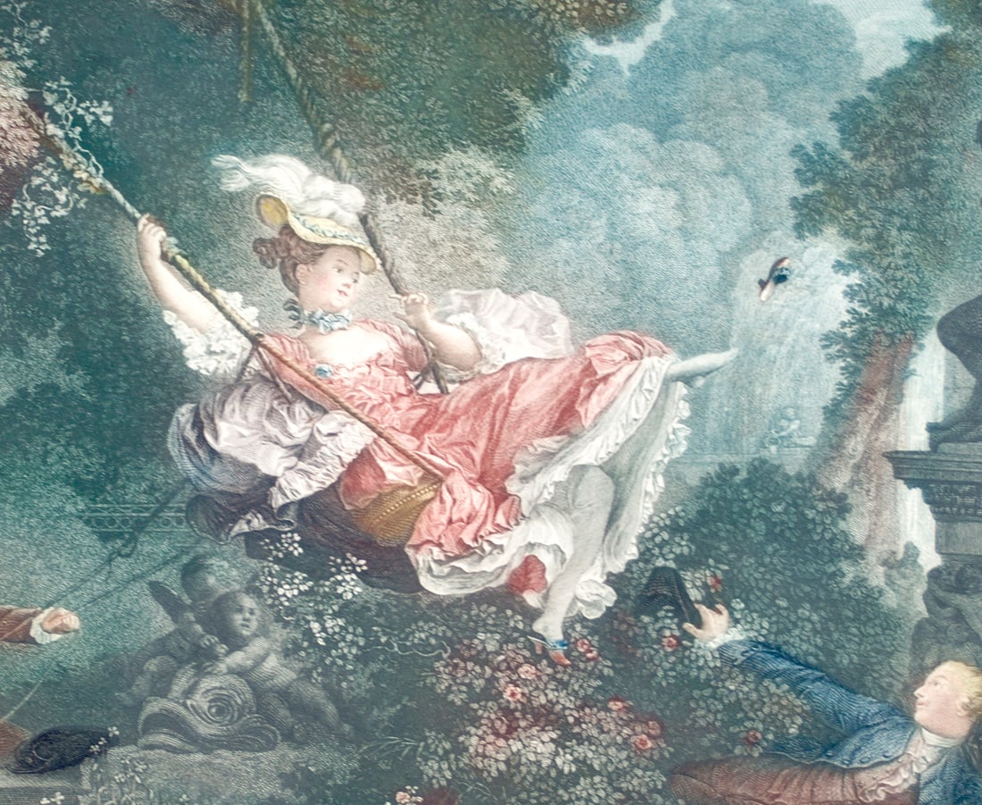 Jean-Honoré Fragonard’s The Swing French Engraving 18 th. - 2
