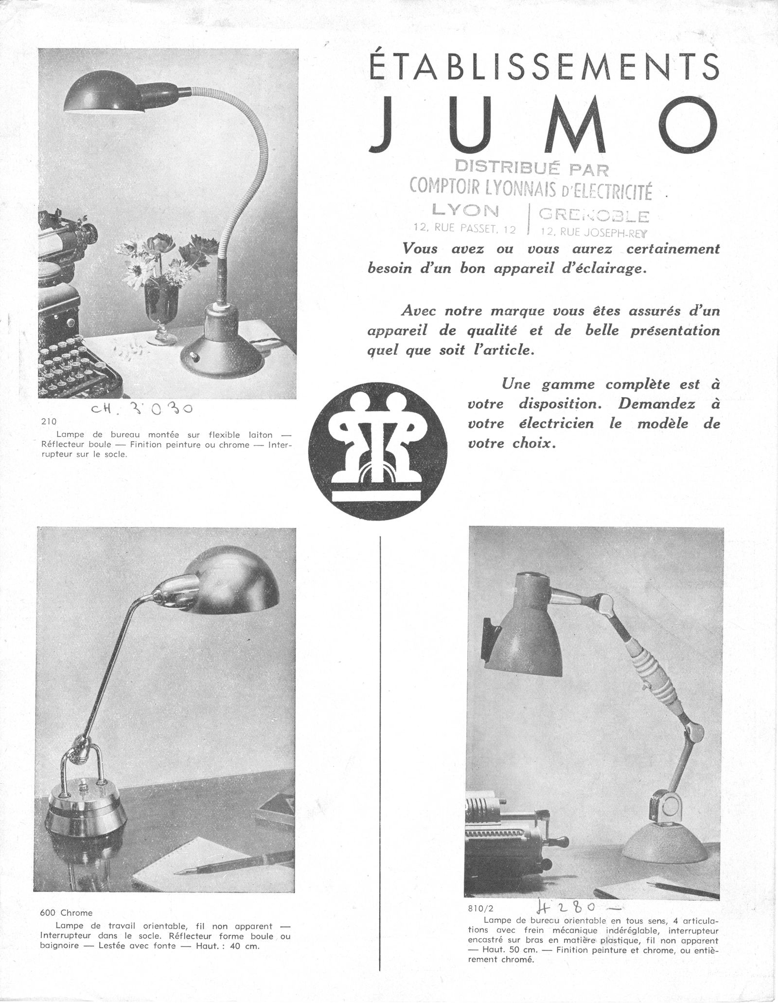 Prench modernist Long Neck Jumo task lamp Perriand ( chromed base ) - 7