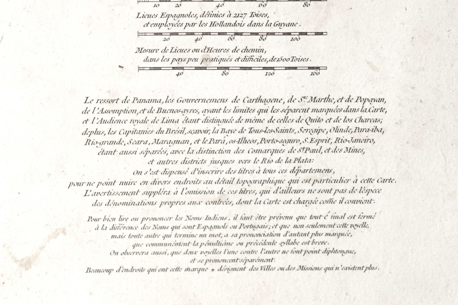 Large Antique French 1748 D'anville Map of South America in a set of 3 - 5