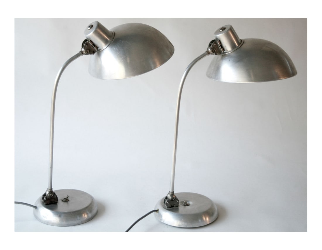 BAUHAUS INDUSTRIAL PAIR OF DESK LAMP CHRISTIAN DELL KAISER (1 of 6)
