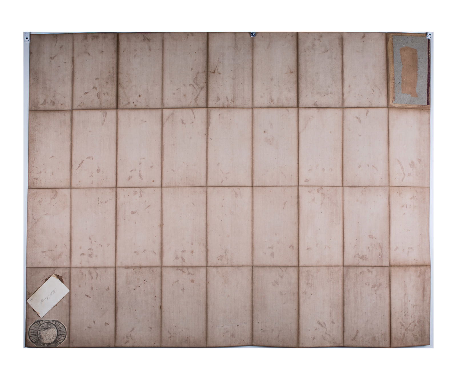 1882 Andriveau Goujon Folding Wall Map of Paris, France - 5