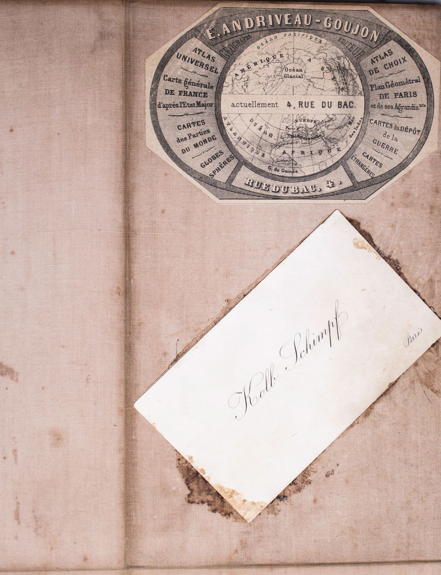 1882 Andriveau Goujon Folding Wall Map of Paris, France - 6