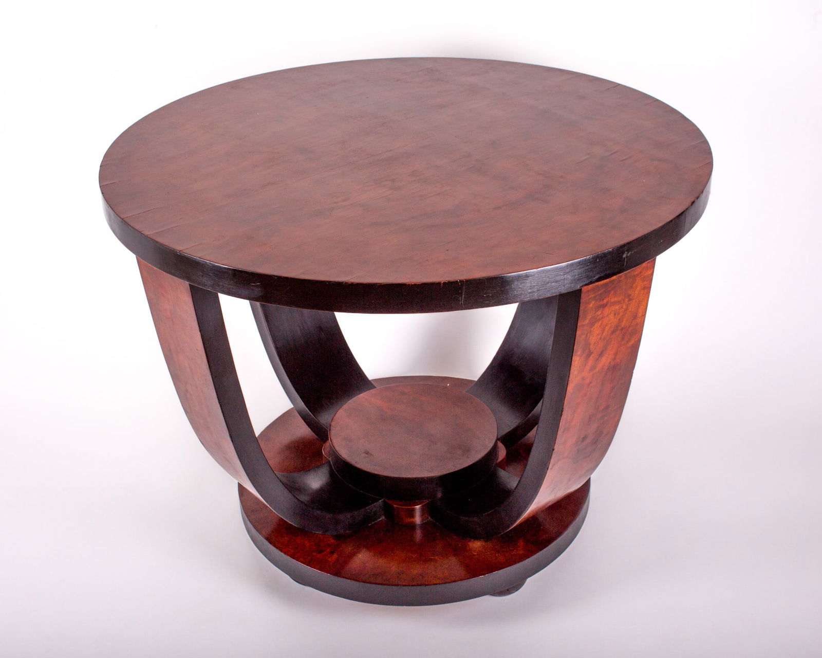 LARGE FRENCH ART DECO SIDE TABLE LELEU STYLE - 3