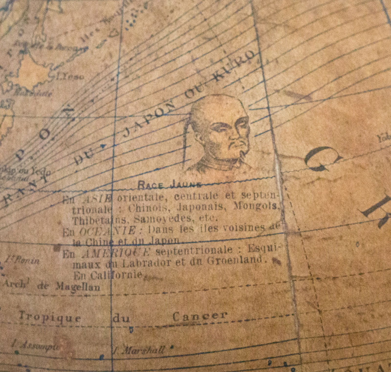 1880 antique terrestrial globe Windels - 7