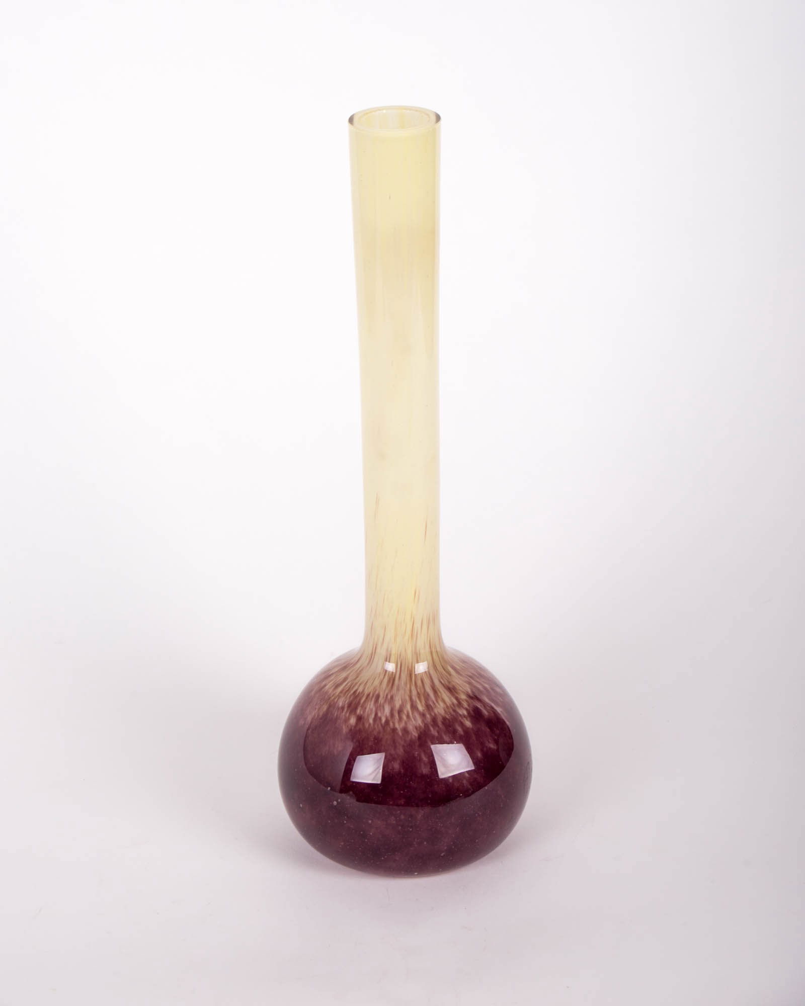 André Delatte Art Deco berluze vase 1920 yellow cream - 3