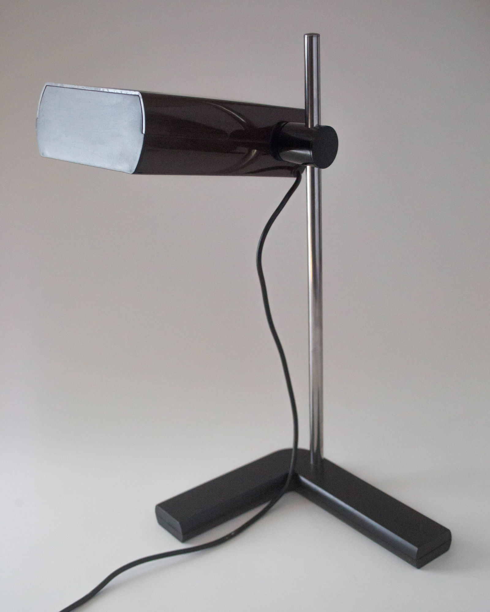 1970's FRENCH DESIGN - Talopp Vintage Office Desk Lamp brown tabaco (1 of 3)