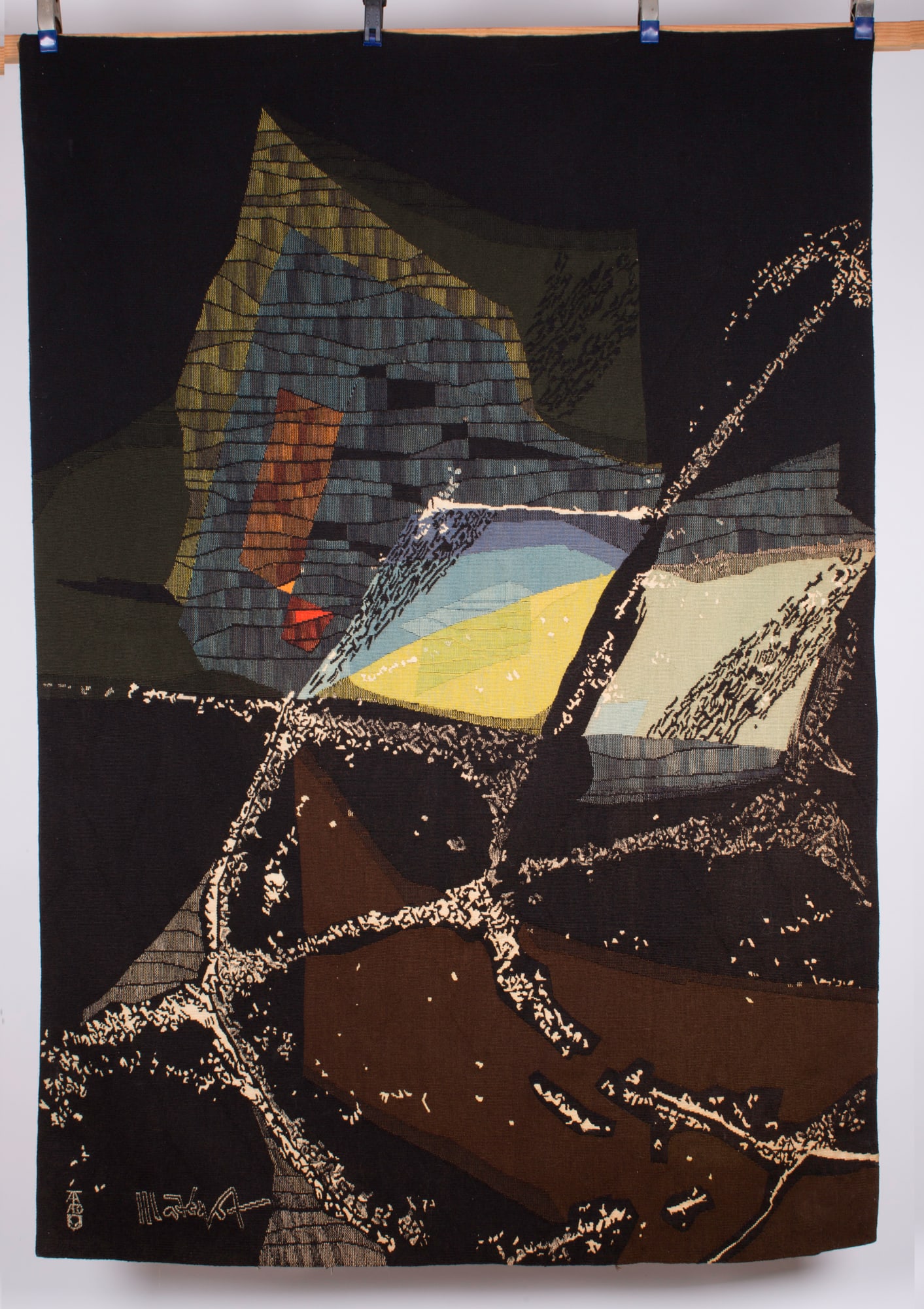 Aubusson Mathieu Mategot tapestry Tabard brother" Atterrisage" signed - 2