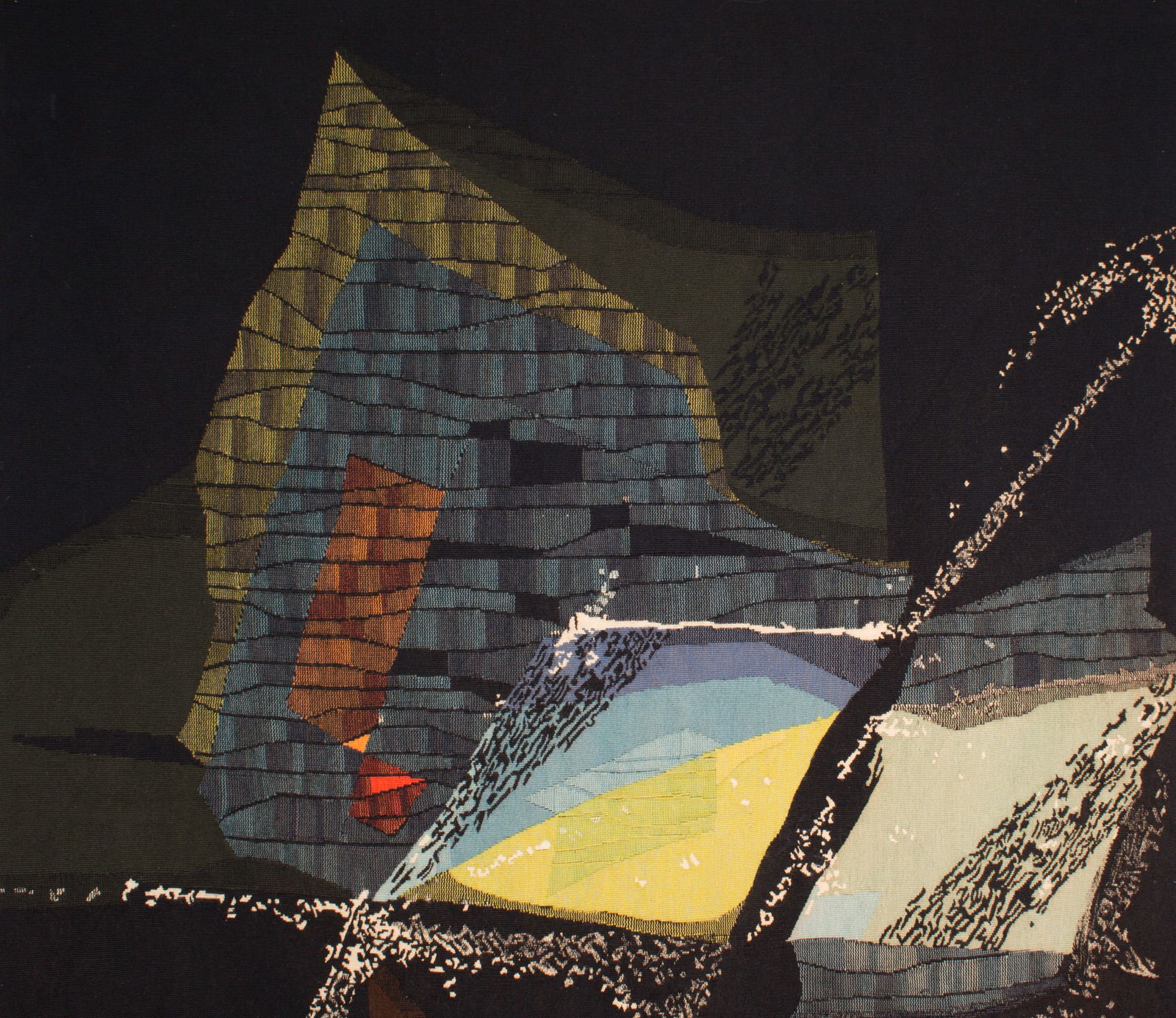 Aubusson Mathieu Mategot tapestry Tabard brother" Atterrisage" signed - 5