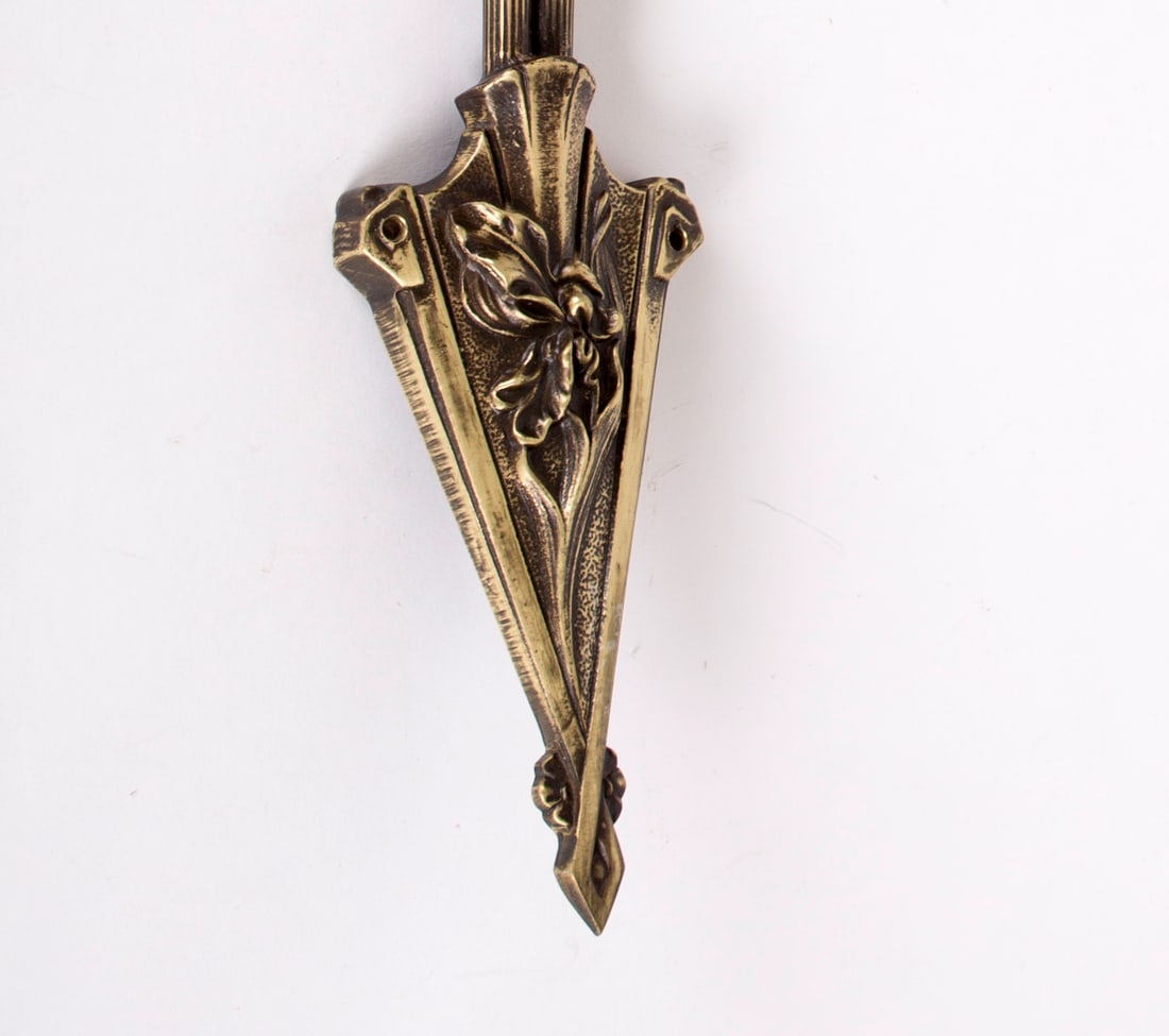 Pair of FRENCH ART DECO Sconces MOLDED GLASS - 5